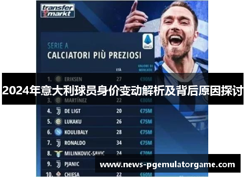 2024年意大利球员身价变动解析及背后原因探讨